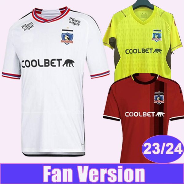 23 24 colo colo mens soccer jerseys santos bolados arriagada zaldivia gil fuentes costa home away goalkeeper football shirts, Black;yellow
23 24 colo colo mens soccer jerseys santos bolados arriagada zaldivia gil fuentes costa home away goalkeeper football shirts, Black;yellow
