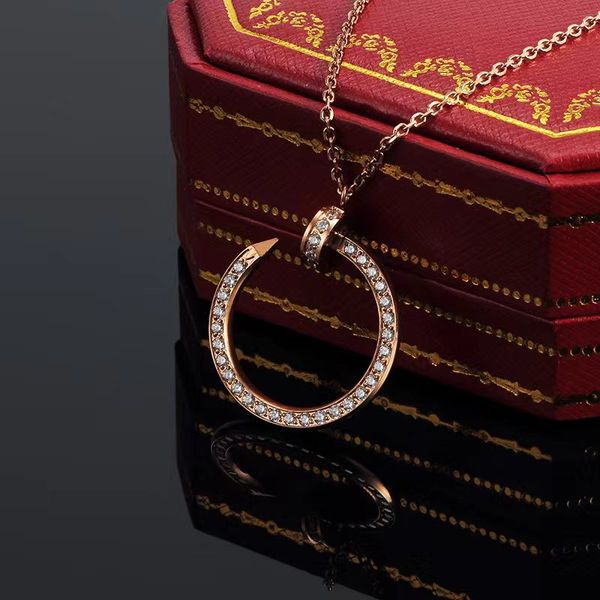 classic nail diamond pendant necklaces titanium steel letter c designer for women men luxury jewlery gifts woman girl gold silver rose gold
classic nail diamond pendant necklaces titanium steel letter c designer for women men luxury jewlery gifts woman girl gold silver rose gold