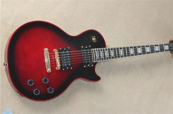 tiger flame maple custom wine red burst electric guitar solid mahogany body & neck rosewood fingerboard chrome hardware
tiger flame maple custom wine red burst electric guitar solid mahogany body & neck rosewood fingerboard chrome hardware