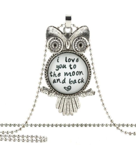 i love you to the moon and back owl pendant necklace white jewelry for him her art men gifts3092477, Silver
i love you to the moon and back owl pendant necklace white jewelry for him her art men gifts3092477, Silver