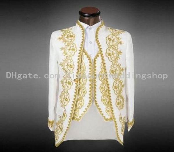 real picture white groom tuxedos stand collar groomsmen mens wedding tuxedos prom suits jacketpantsvest no15126566437, Black;gray
real picture white groom tuxedos stand collar groomsmen mens wedding tuxedos prom suits jacketpantsvest no15126566437, Black;gray