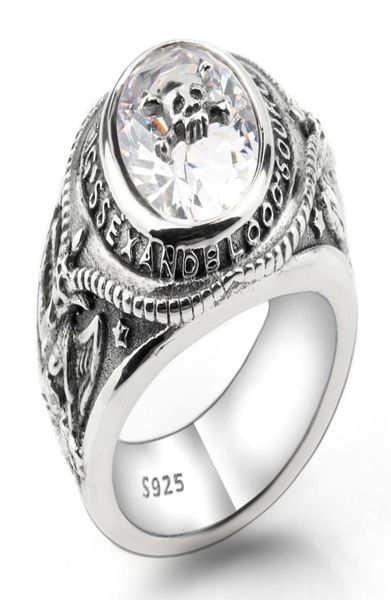 2018 new 925 sterling silver vintage skeleton skull men ring clear cz portrait meditation biker men fashion jewelry 807857, Golden;silver
2018 new 925 sterling silver vintage skeleton skull men ring clear cz portrait meditation biker men fashion jewelry 807857, Golden;silver