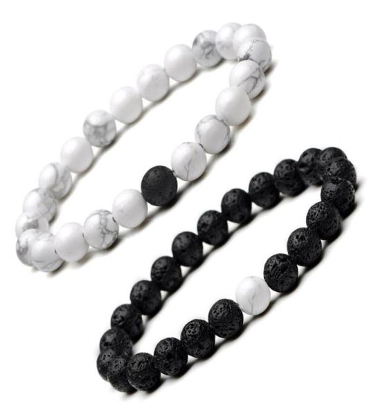 handmade white turquoise natural stone lava stone bracelet essential oil diffuser couples bracelets jewelry3524214, Black
handmade white turquoise natural stone lava stone bracelet essential oil diffuser couples bracelets jewelry3524214, Black