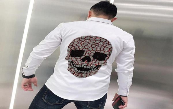 spring lapel design shirts brand drill skull style business formal long sleeve2889244, White;black
spring lapel design shirts brand drill skull style business formal long sleeve2889244, White;black