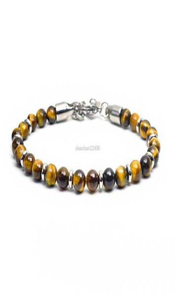 mens bracelet stainless steel chain natural stone tiger eye turquoise lava rock beads bracelets fashion jewelry will 5774531, Black
mens bracelet stainless steel chain natural stone tiger eye turquoise lava rock beads bracelets fashion jewelry will 5774531, Black