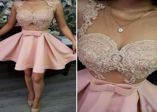 2018 cocktail party dresses blush pink sheer neck see though applique beaded crystal graduation short mini homecoming girls 1588449, Black
2018 cocktail party dresses blush pink sheer neck see though applique beaded crystal graduation short mini homecoming girls 1588449, Black