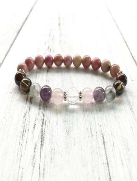 relief stress anxiety bracelet 7 crystals healing wrist mala beads for daily gratitude rhodonite beaded strands9135945, Black
relief stress anxiety bracelet 7 crystals healing wrist mala beads for daily gratitude rhodonite beaded strands9135945, Black