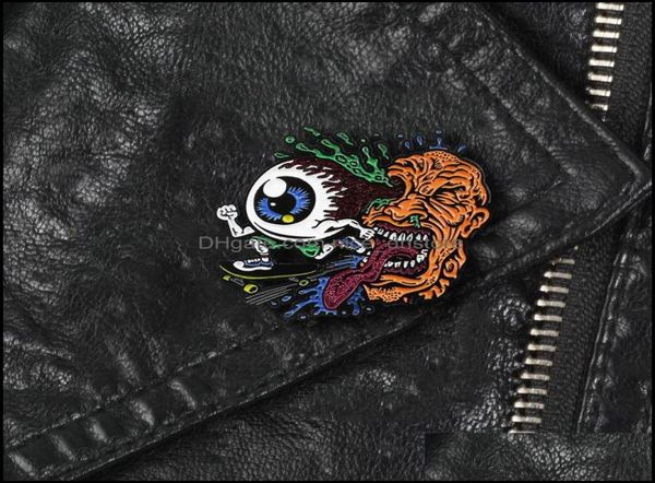 pinsbrooches jewelry creative fashion big eyes skateboard metal enamel brooch aspiring so badge pin fun trendy clothing backpack j6076179, Gray
pinsbrooches jewelry creative fashion big eyes skateboard metal enamel brooch aspiring so badge pin fun trendy clothing backpack j6076179, Gray