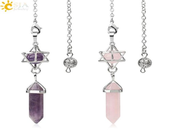 csja natural stone pendulums for dowsing divination hexagonal prism healing crystal round ball merkaba energy spiritual trendy jew4447373, Blue;slivery
csja natural stone pendulums for dowsing divination hexagonal prism healing crystal round ball merkaba energy spiritual trendy jew4447373, Blue;slivery
