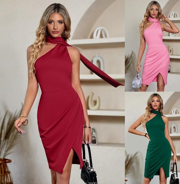 women's casual dresses 2023 fashionable women's clothing autumn and winter new hanging neck sleeveless slim knit women's dres, Black;gray
women's casual dresses 2023 fashionable women's clothing autumn and winter new hanging neck sleeveless slim knit women's dres, Black;gray