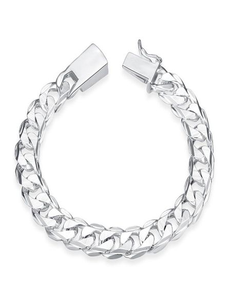 10mm square buckle side body pattern hand men039s s sterling silver plated bracelet men and women 925 silver 5539048, Black
10mm square buckle side body pattern hand men039s s sterling silver plated bracelet men and women 925 silver 5539048, Black