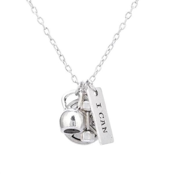 pretty dumbbell necklace barbell gym sport fitness weight necklaces beautifully jewelry sports belief power charm necklace3974035, Silver
pretty dumbbell necklace barbell gym sport fitness weight necklaces beautifully jewelry sports belief power charm necklace3974035, Silver