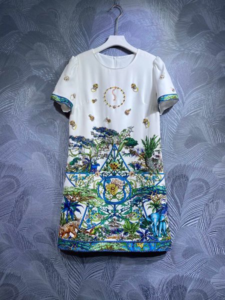 designer dress animal and plant printing 2023 early autumn loose round neck dress monotone handmade beaded dress s-xldress, Black;gray
designer dress animal and plant printing 2023 early autumn loose round neck dress monotone handmade beaded dress s-xldress, Black;gray