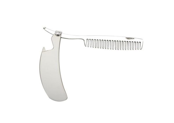 made of stainless steel foldable exquisite portable pocket comb for convenient travel use beard comb1004182, Silver
made of stainless steel foldable exquisite portable pocket comb for convenient travel use beard comb1004182, Silver