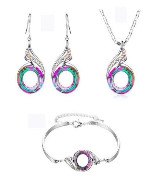 nirvana phoenix earrings rainbow crystal peacock zircon drop earring bracelet necklace jewelry7092502, Silver
nirvana phoenix earrings rainbow crystal peacock zircon drop earring bracelet necklace jewelry7092502, Silver