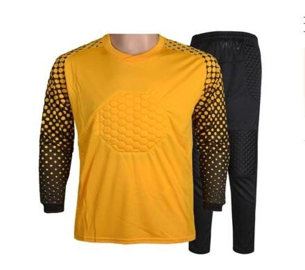 new kids goalkeeper suit male child goaltender soccer set boys football training uniforms goal keeper clothing8412278, Black;blue
new kids goalkeeper suit male child goaltender soccer set boys football training uniforms goal keeper clothing8412278, Black;blue