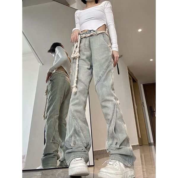 women s jeans harajuku niche design sense straight high waist jean 2023 spring and summer vintage thin ins trend street jean 230715, Blue
women s jeans harajuku niche design sense straight high waist jean 2023 spring and summer vintage thin ins trend street jean 230715, Blue