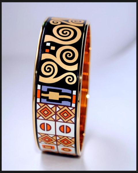 klimt series 18k goldplated enamel bangle bracelet for woman bracelets bangles width 30mm fashion accessories jewelry4403702, Black
klimt series 18k goldplated enamel bangle bracelet for woman bracelets bangles width 30mm fashion accessories jewelry4403702, Black
