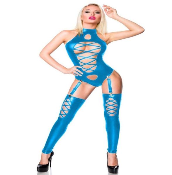18 colors strappy teddies lady novelty lingerie hollow out lace up bodysuit with stockings garter shiny stripper costume9996345, Black;white
18 colors strappy teddies lady novelty lingerie hollow out lace up bodysuit with stockings garter shiny stripper costume9996345, Black;white