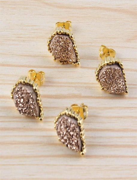 musiling jewelry natural crystal druzy earrings geometric shape stud earring silver and gold plated charms ear accessories jewelry3282974, Golden;silver
musiling jewelry natural crystal druzy earrings geometric shape stud earring silver and gold plated charms ear accessories jewelry3282974, Golden;silver