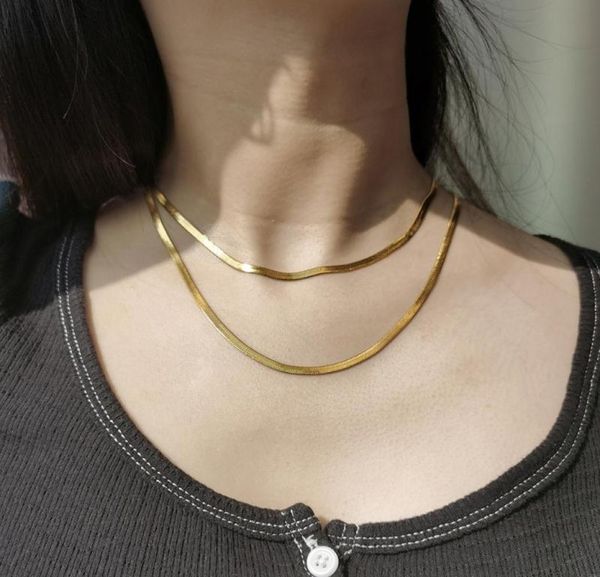 chains 3mm gold color choker necklace for women girls stainless steel herringbone chain female jewelry 16 inch extension hdn2239041558, Silver
chains 3mm gold color choker necklace for women girls stainless steel herringbone chain female jewelry 16 inch extension hdn2239041558, Silver