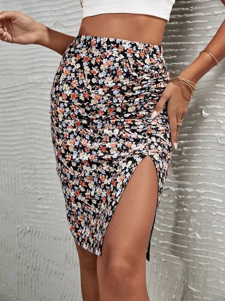 skirts frenchy high waist floral print ruched split thigh skirt elastic slim flower buttom midi vintage bohemia 230715, Black
skirts frenchy high waist floral print ruched split thigh skirt elastic slim flower buttom midi vintage bohemia 230715, Black