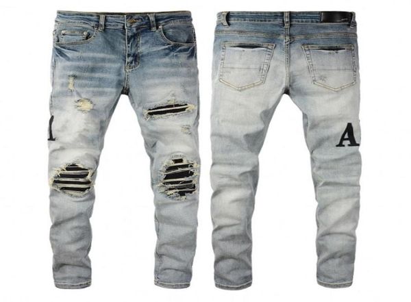 mens jeans designer letters embroidery distressed ripped biker hole skinny slim fit motorcycle bikers denim for men f1909858, Blue
mens jeans designer letters embroidery distressed ripped biker hole skinny slim fit motorcycle bikers denim for men f1909858, Blue