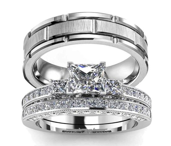 wedding rings couple women039s classic square zircon engagement ring set men039s 8mm stainless steel silver color groove c4126934, Slivery;golden
wedding rings couple women039s classic square zircon engagement ring set men039s 8mm stainless steel silver color groove c4126934, Slivery;golden