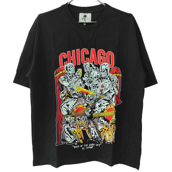 warren lotas wl chicago city theme short skull print loose fit t-shirt wind city, White;black
warren lotas wl chicago city theme short skull print loose fit t-shirt wind city, White;black