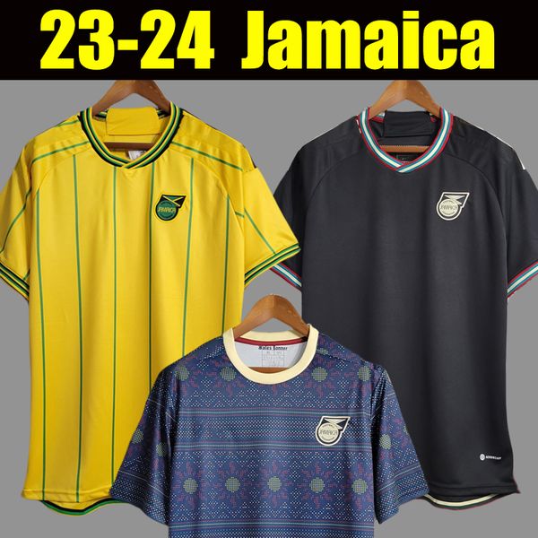 2023 jamaica soccer jerseys home blue 23 24 training away black football shirts, Black;yellow
2023 jamaica soccer jerseys home blue 23 24 training away black football shirts, Black;yellow