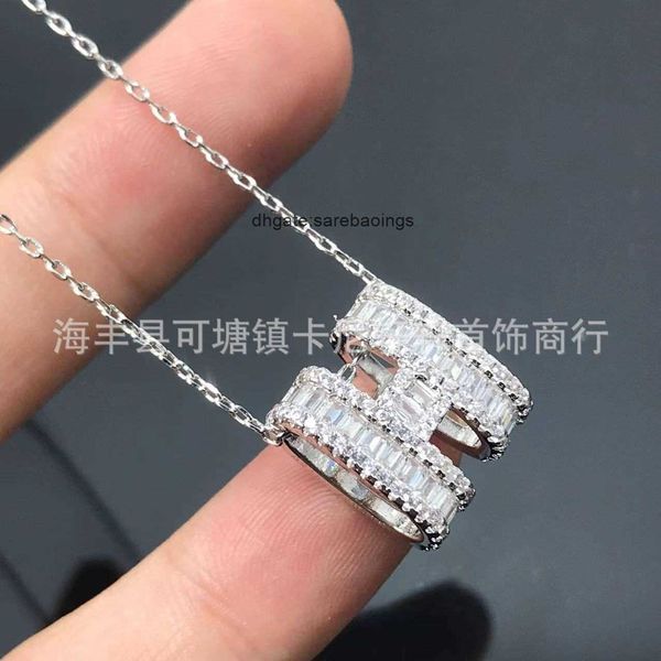 aher max designer luxury v gold new pig nose full diamond necklace high version h-shaped enamel collar chain women's, Silver
aher max designer luxury v gold new pig nose full diamond necklace high version h-shaped enamel collar chain women's, Silver
