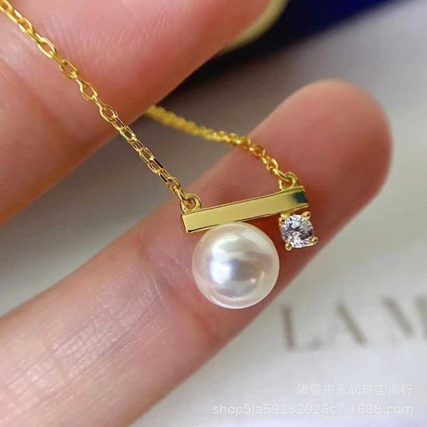 original new s925 silver tiffayffay same style single bead balance beam necklace 7-8mm natural freshwater pearl round highlight collarbone c
original new s925 silver tiffayffay same style single bead balance beam necklace 7-8mm natural freshwater pearl round highlight collarbone c