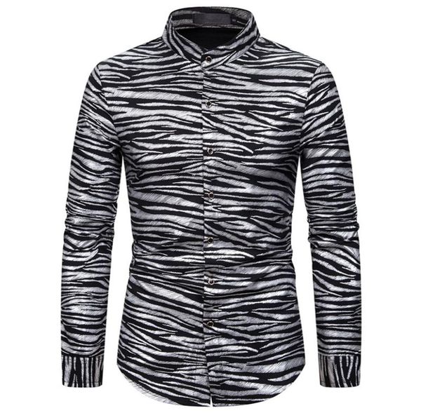 zebra stripes print long sleeve cool shirts male 2020 new streetwear dress shirt men camisa masculina plus size6315276, White;black
zebra stripes print long sleeve cool shirts male 2020 new streetwear dress shirt men camisa masculina plus size6315276, White;black