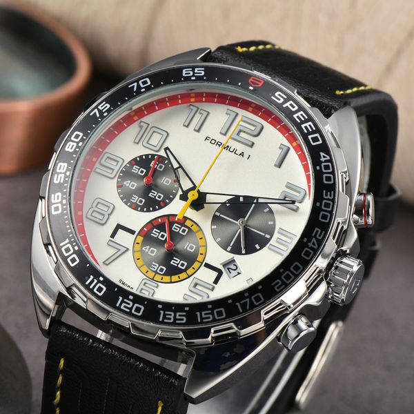 mens luxury sports watches designer brand watch 3 dial 45mm quartz wristwatches men fashion leather watch band multi color military analog c, Slivery;brown
mens luxury sports watches designer brand watch 3 dial 45mm quartz wristwatches men fashion leather watch band multi color military analog c, Slivery;brown