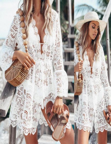 2020 women swimsuit cover up sleeve beach tunic dress robe de plage solid white cotton pareo beach high collar cover up5836328, Black;gray
2020 women swimsuit cover up sleeve beach tunic dress robe de plage solid white cotton pareo beach high collar cover up5836328, Black;gray