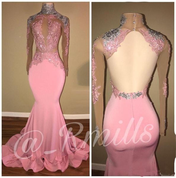 2022 modest high neck long sleeves prom dresses mermaid applique sequins open back evening party gowns robe de soriee custom 6778678, Black
2022 modest high neck long sleeves prom dresses mermaid applique sequins open back evening party gowns robe de soriee custom 6778678, Black