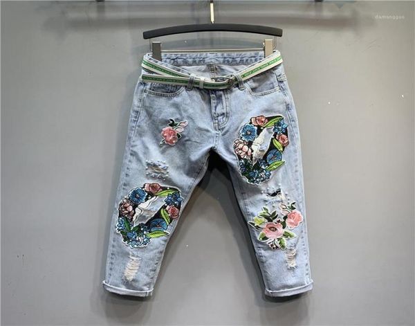 women039s jeans vintage embroidered flower hole beaded light color loosefit clothing loose slimming ankletied harem pants tre7600999, Blue
women039s jeans vintage embroidered flower hole beaded light color loosefit clothing loose slimming ankletied harem pants tre7600999, Blue
