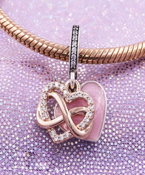 925 sterling silver sparkling infinity heart dangle pendant charm bead for european jewelry charm bracelets7801875, Black
925 sterling silver sparkling infinity heart dangle pendant charm bead for european jewelry charm bracelets7801875, Black