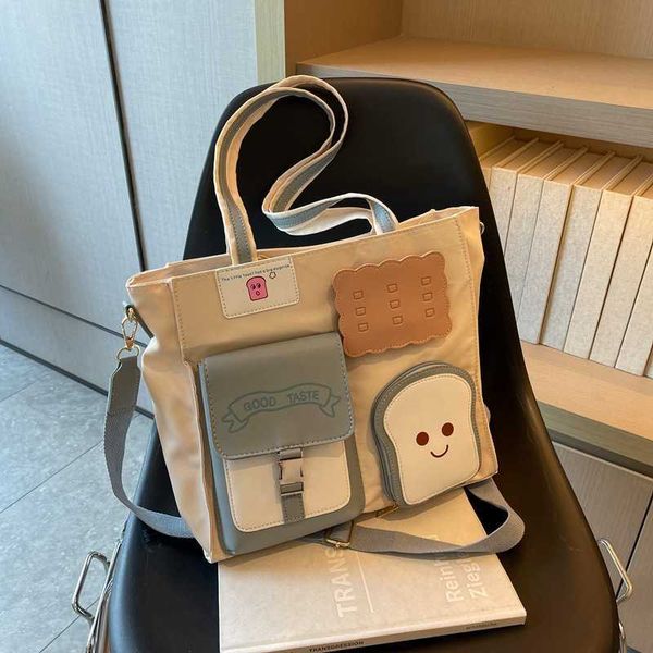 new toast tote bag summer simple shoulder bag cute college student class oblique straddle bag large capacity handbag
new toast tote bag summer simple shoulder bag cute college student class oblique straddle bag large capacity handbag