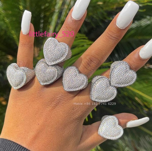 pendant necklaces luxury moissanite iced out gold big heart ring 925 silver hip hop 18k gold silver plated women heart rings
pendant necklaces luxury moissanite iced out gold big heart ring 925 silver hip hop 18k gold silver plated women heart rings