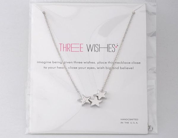dogeared three wishes triple floating slide star pendant necklace clavicle chains fashion statement necklace women with c1904607, Silver
dogeared three wishes triple floating slide star pendant necklace clavicle chains fashion statement necklace women with c1904607, Silver