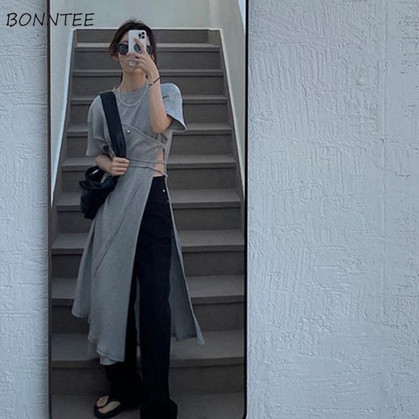 pants dress women summer solid simple asymmetrical sideslit 2 colors allmatch midcalf fashion oneck leisure streetwear sundress, White
pants dress women summer solid simple asymmetrical sideslit 2 colors allmatch midcalf fashion oneck leisure streetwear sundress, White
