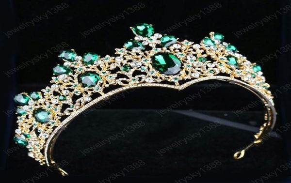 new hair jewelry for women baroque green tiaras crowns gold metal tiara crystal rhinestones diadem wedding hair accessories4004436, White;golden
new hair jewelry for women baroque green tiaras crowns gold metal tiara crystal rhinestones diadem wedding hair accessories4004436, White;golden