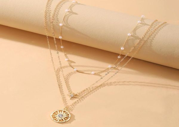 chains vintage sinulation pearl geometric sun pendant choker necklace jewelry for women fashion gold color chain jewellery bijoux 8932181, Silver
chains vintage sinulation pearl geometric sun pendant choker necklace jewelry for women fashion gold color chain jewellery bijoux 8932181, Silver