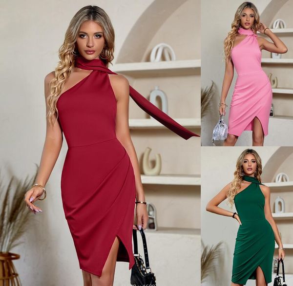 women's casual dress 2023 fashionable women's clothing autumn and winter new hanging neck sleeveless slim women's dresses, Black;gray
women's casual dress 2023 fashionable women's clothing autumn and winter new hanging neck sleeveless slim women's dresses, Black;gray