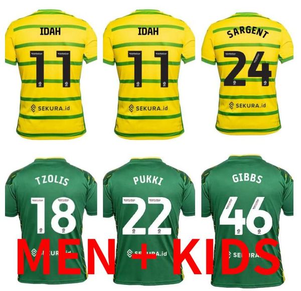 23 24 norwich pukki soccer jerseys city 2023 2024 hugill rashica mclean dowell buendia tzolis sargent home yellow away red kit football shir, Black;yellow
23 24 norwich pukki soccer jerseys city 2023 2024 hugill rashica mclean dowell buendia tzolis sargent home yellow away red kit football shir, Black;yellow