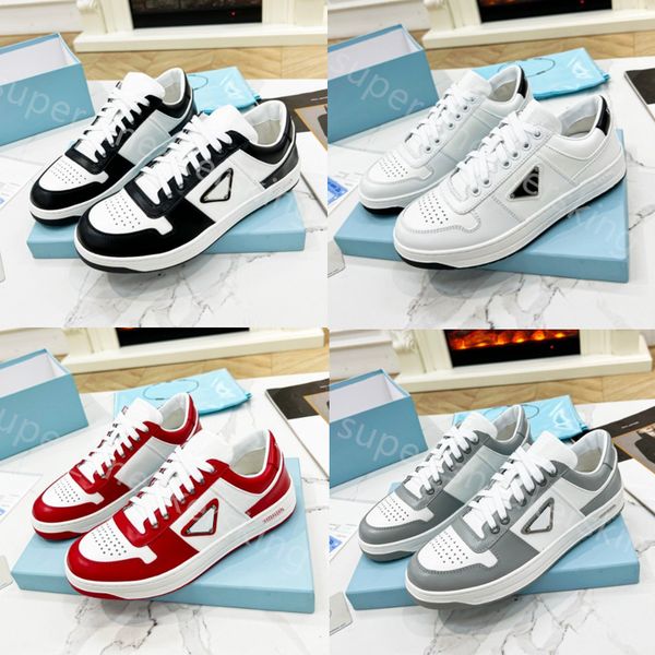 men women trainers triangle logo sneakers designer shoes leather white black grey woman rubber sole sporty shoes with box
men women trainers triangle logo sneakers designer shoes leather white black grey woman rubber sole sporty shoes with box