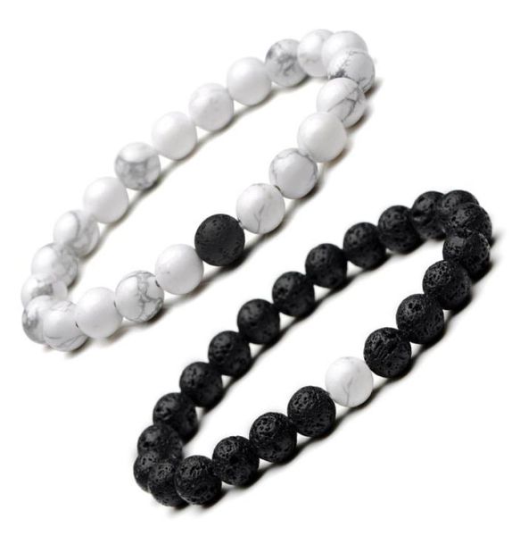 handmade white turquoise natural stone lava stone bracelet essential oil diffuser couples bracelets jewelry5147256, Black
handmade white turquoise natural stone lava stone bracelet essential oil diffuser couples bracelets jewelry5147256, Black