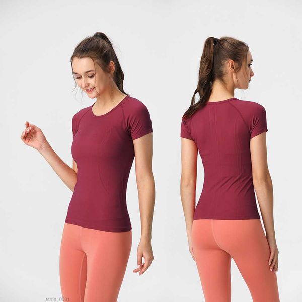 new short-sleeved yoga wear women's slim quick dry breathable high elastic knitting sport lu-yoga outfit 9sod, White
new short-sleeved yoga wear women's slim quick dry breathable high elastic knitting sport lu-yoga outfit 9sod, White