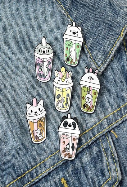new cartoon bubble tea cup shaped brooches set 6pcs cute animal head enamel paint badges alloy lapel pin denim shirt fashion jewel5358627, Gray
new cartoon bubble tea cup shaped brooches set 6pcs cute animal head enamel paint badges alloy lapel pin denim shirt fashion jewel5358627, Gray